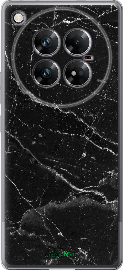 Силиконовый чехол Черный мрамор v2 для Infinix Zero 40 5G - 5568u-3822 изображение 