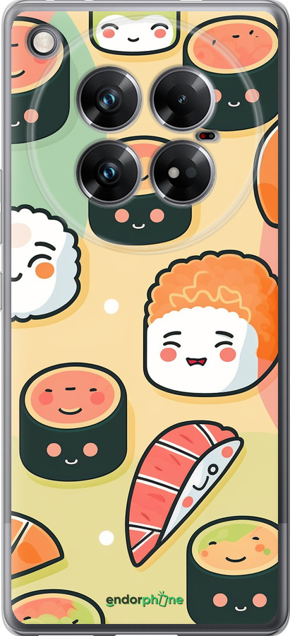 Силиконовый чехол Суши паттерн для Infinix Zero 40 5G - 5583u-3822 изображение 