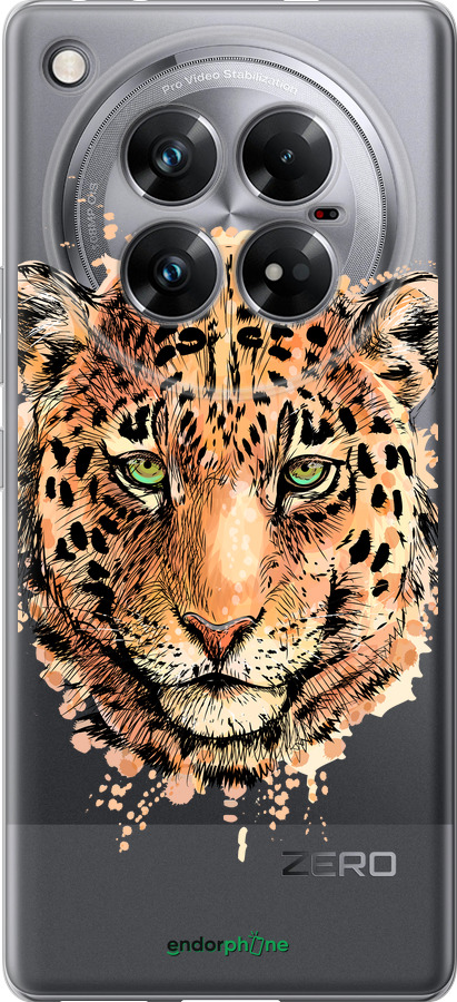 Силіконовий чехол Леопард v2 для Infinix Zero 40 5G - 5606u-3822 изображение 