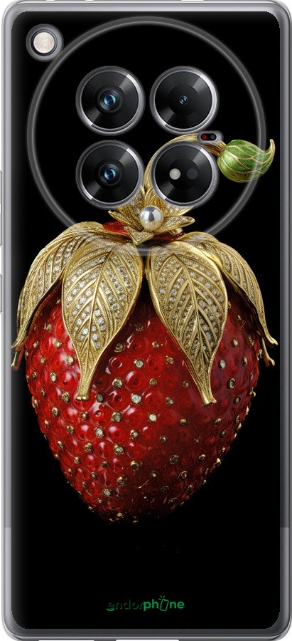 Силиконовый чехол Клубника v3 для Infinix Zero 40 5G - 5638u-3822 изображение 