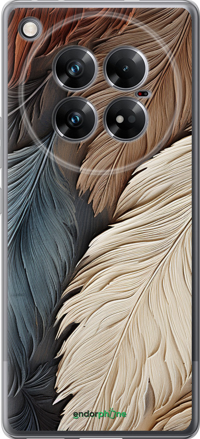 Силиконовый чехол Листья в стиле бохо для Infinix Zero 40 5G - 5643u-3822 изображение 