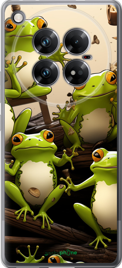 Силиконовый чехол Жабки для Infinix Zero 40 5G - 5656u-3822 изображение 