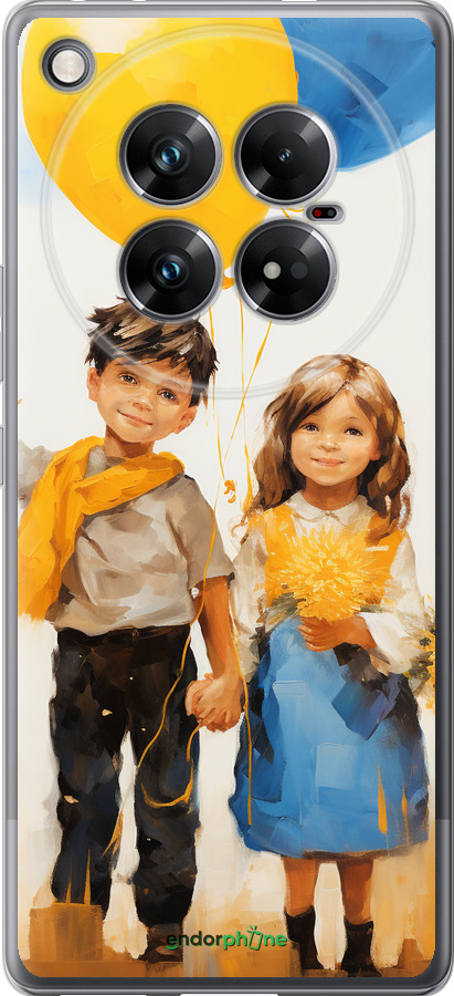 Силиконовый чехол Дети с шариками для Infinix Zero 40 5G - 5659u-3822 изображение 