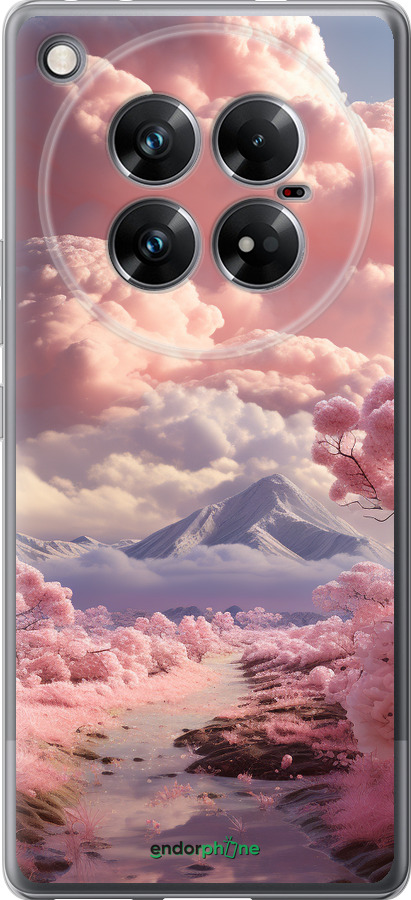 Силиконовый чехол Розовые облака для Infinix Zero 40 5G - 5660u-3822 изображение 