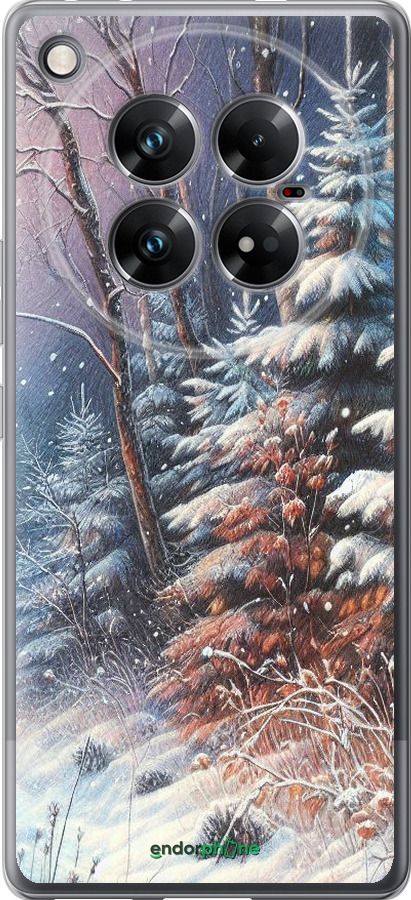 Силиконовый чехол Зимний пейзаж для Infinix Zero 40 5G - 5814u-3822 изображение 