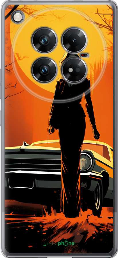 Силиконовый чехол Чехол для телефона Девушка возле автомобиля для Infinix Zero 40 5G - 5946u-3822 изображение 