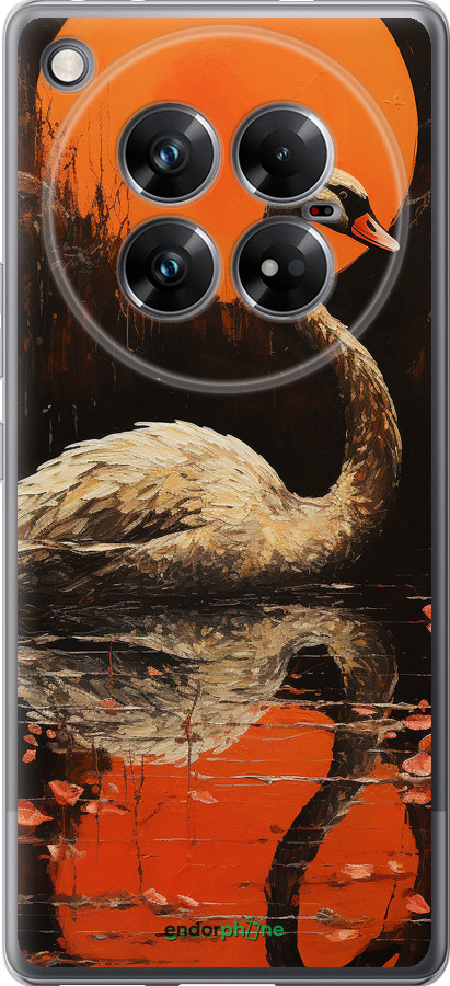 Силиконовый чехол Лебедь для Infinix Zero 40 5G - 5964u-3822 изображение 