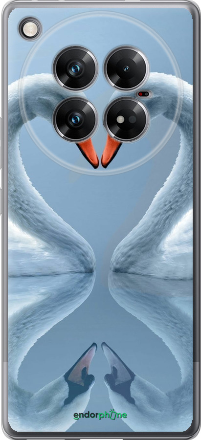 Силиконовый чехол Лебеди для Infinix Zero 40 5G - 6007u-3822 изображение 