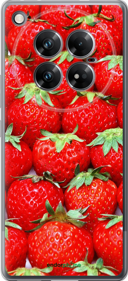 Силиконовый чехол Клубника для Infinix Zero 40 5G - 6020u-3822 изображение 