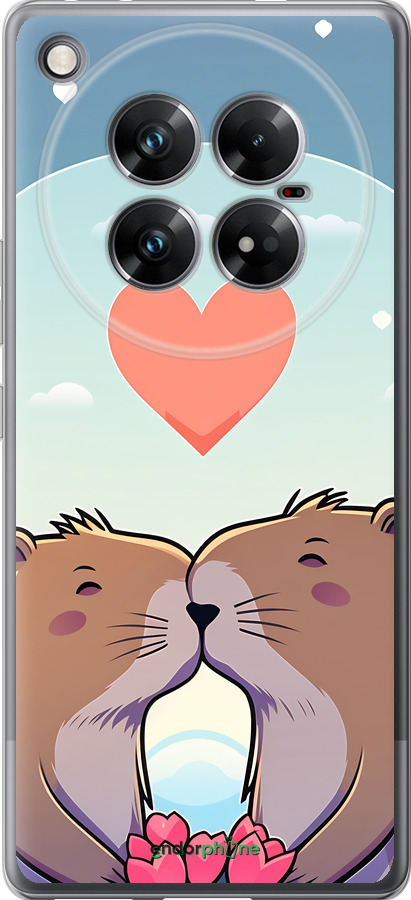 Силиконовый чехол Капибара любовь для Infinix Zero 40 5G - 6027u-3822 изображение 