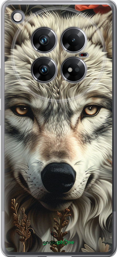 Силиконовый чехол Волчий взгляд для Infinix Zero 40 5G - 6066u-3822 изображение 