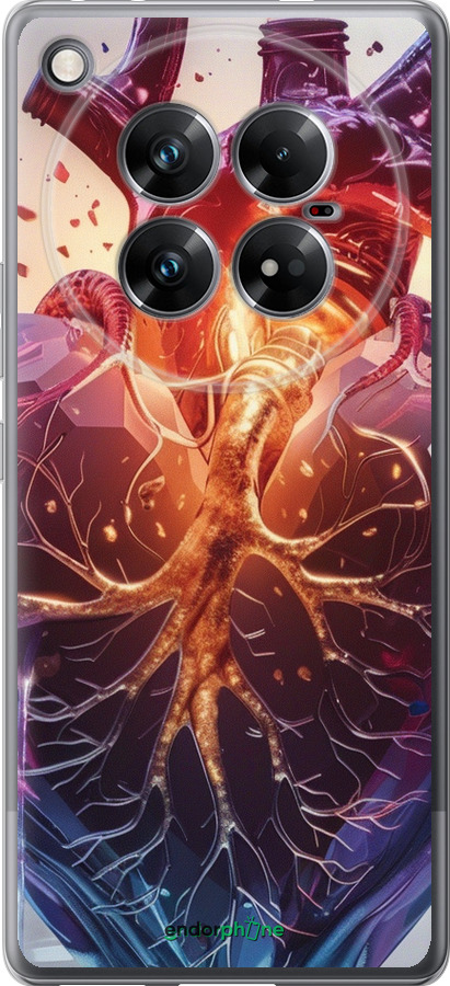 Силиконовый чехол Crystal Heart для Infinix Zero 40 5G - 6070u-3822 изображение 