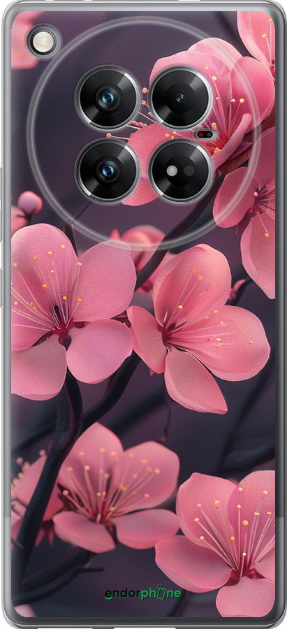 Силиконовый чехол Пурпурная сакура для Infinix Zero 40 5G - 6075u-3822 изображение 