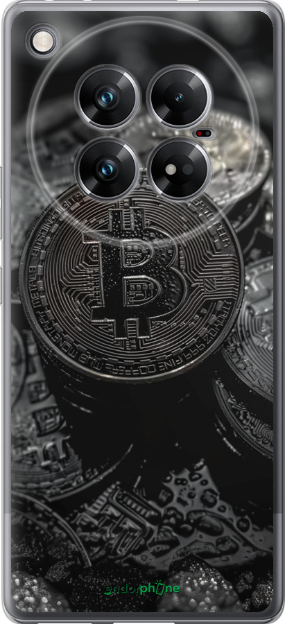 Силиконовый чехол Black Bitcoin для Infinix Zero 40 5G - 6090u-3822 изображение 
