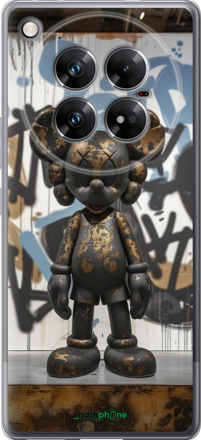 Силиконовый чехол Bronze kaws v2 для Infinix Zero 40 5G - 6098u-3822 изображение 