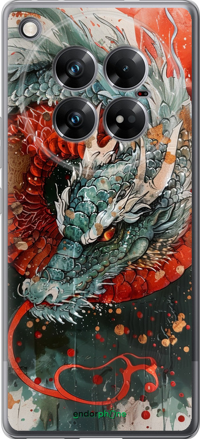 Силіконовий чехол Стихія вогню для Infinix Zero 40 5G - 6101u-3822 изображение 