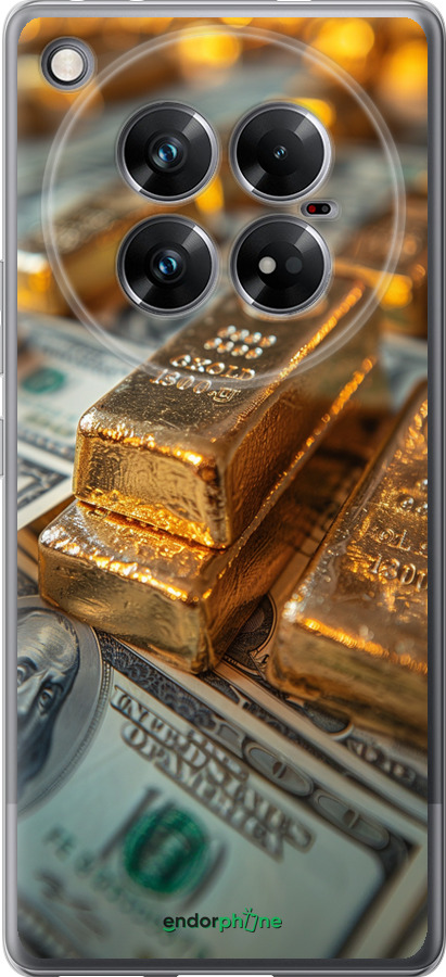 Силиконовый чехол Слитки и доллары для Infinix Zero 40 5G - 6105u-3822 изображение 