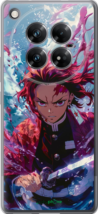 Силиконовый чехол Танджиро Камадо: Клинок рассекающий демонов для Infinix Zero 40 5G - 6111u-3822 изображение 