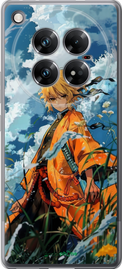 Силиконовый чехол Zenitsu Agatsuma для Infinix Zero 40 5G - 6117u-3822 изображение 