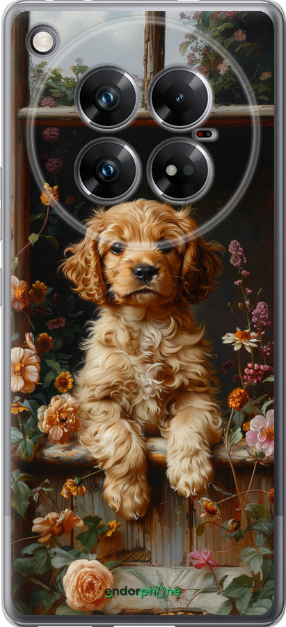 Силіконовий чехол Цуценя cocker spaniel для Infinix Zero 40 5G - 6136u-3822 изображение 