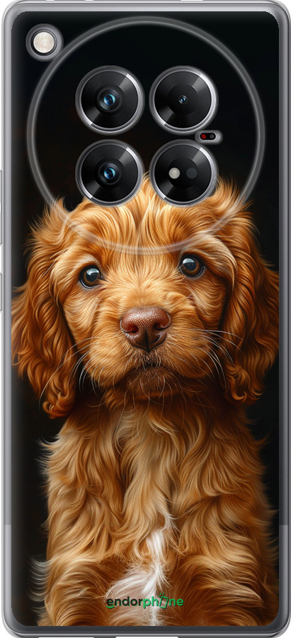 Силиконовый чехол Cocker spaniel на черном фоне для Infinix Zero 40 5G - 6137u-3822 изображение 
