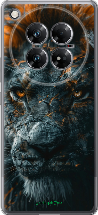 Силіконовий чехол Полум'яний лев для Infinix Zero 40 5G - 6153u-3822 изображение 