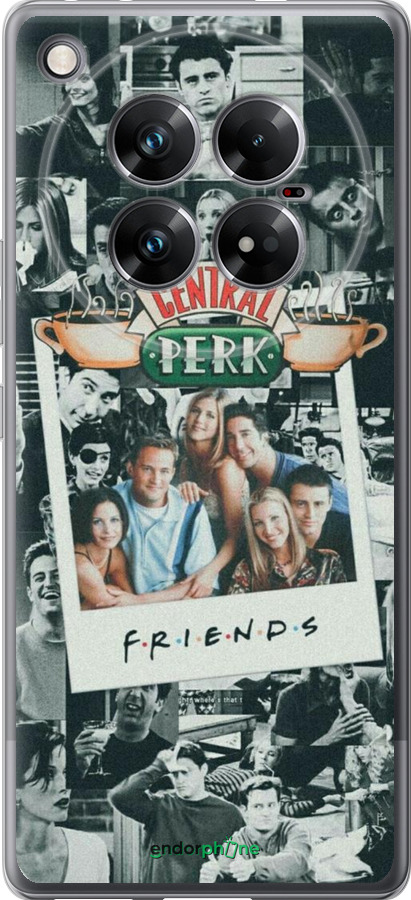 Силиконовый чехол Друзья для Infinix Zero 40 5G - 6276u-3822 изображение 