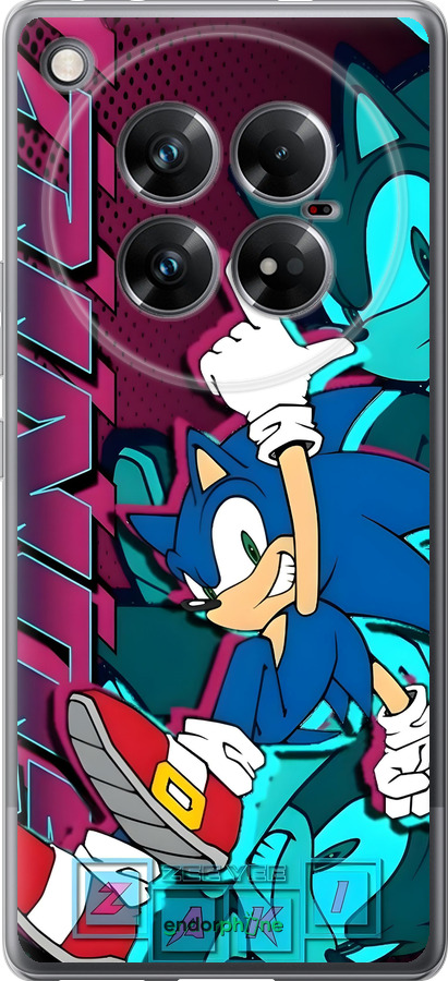 Силіконовий чехол Соник для Infinix Zero 40 5G - 6284u-3822 изображение 
