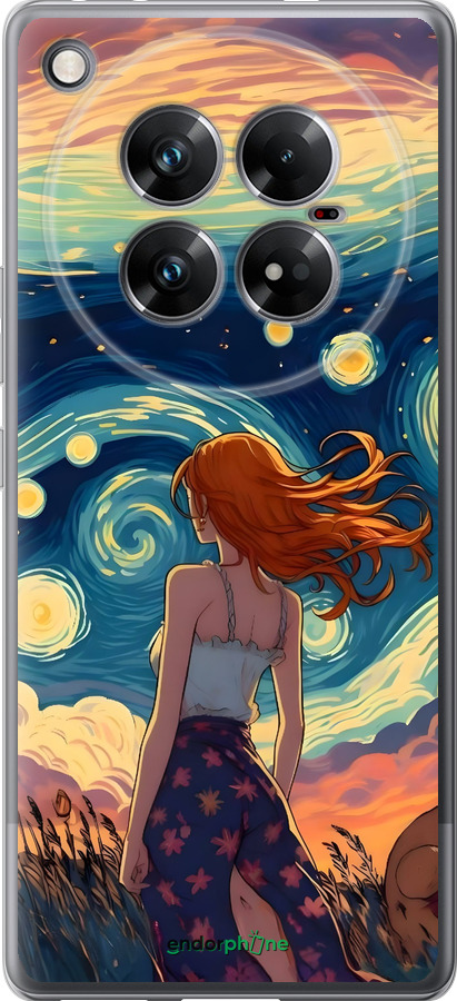 Силіконовий чехол Дівчина Арт для Infinix Zero 40 5G - 6325u-3822 изображение 