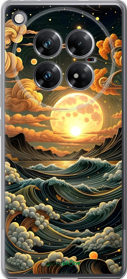 Силиконовый чехол Арт волны для Infinix Zero 40 5G - 6332u-3822 изображение 