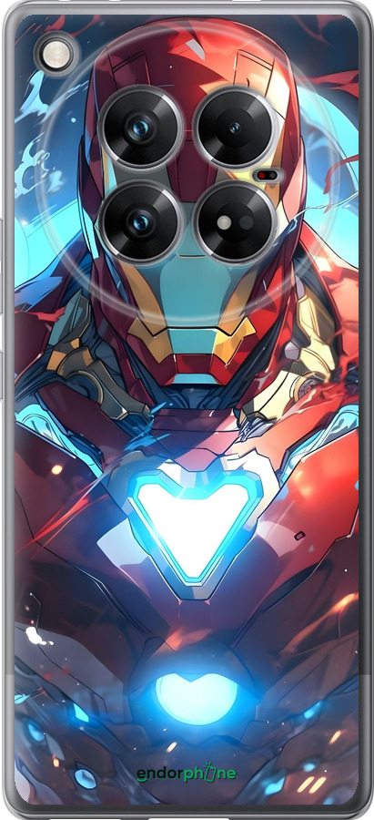 Силиконовый чехол Железный человек для Infinix Zero 40 5G - 6372u-3822 изображение 