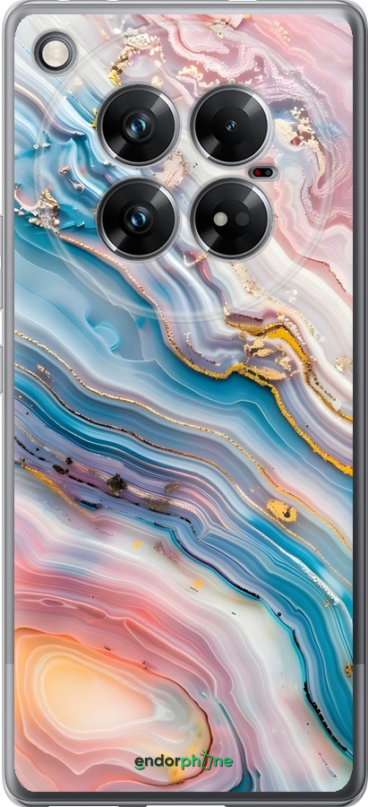 Силиконовый чехол Мрамор красивый для Infinix Zero 40 5G - 6376u-3822 изображение 