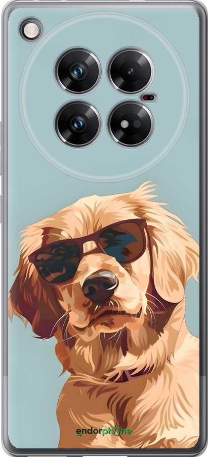 Силіконовий чехол Пес в очках для Infinix Zero 40 5G - 6381u-3822 изображение 