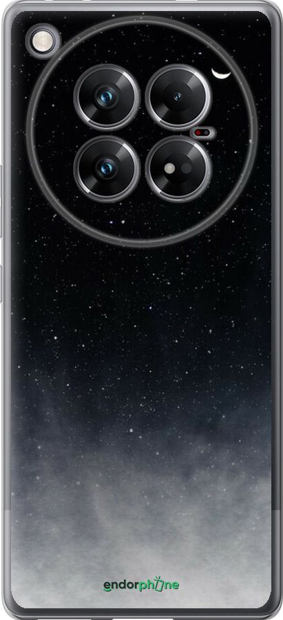 Силиконовый чехол Сині хмари, Синій місяць для Infinix Zero 40 5G - 6396u-3822 изображение 