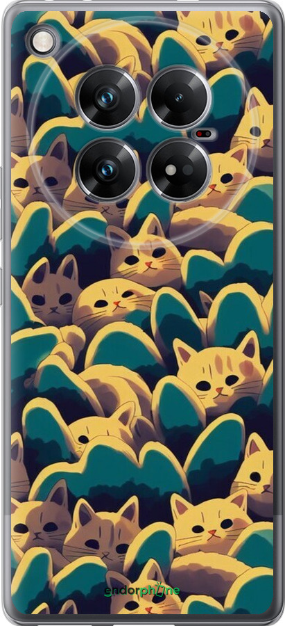 Силиконовый чехол С изображением кошек для Infinix Zero 40 5G - 6429u-3822 изображение 