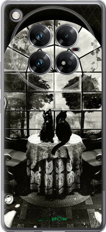 Силиконовый чехол Череп и коты для Infinix Zero 40 5G - 6432u-3822 изображение 