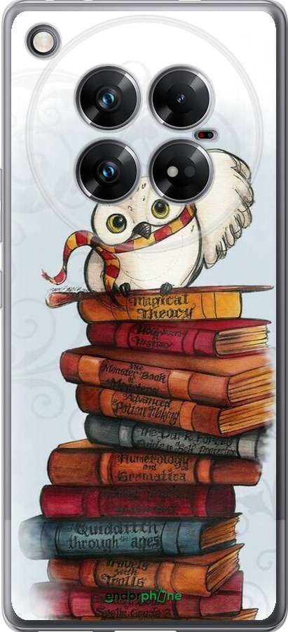 Силиконовый чехол Сова и книги для Infinix Zero 40 5G - 6436u-3822 изображение 