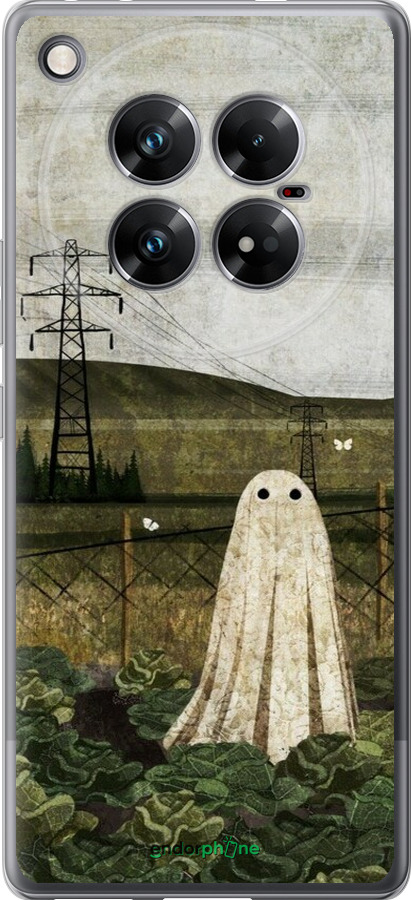 Силиконовый чехол Иллюстрация призрак в капусте для Infinix Zero 40 5G - 6440u-3822 изображение 