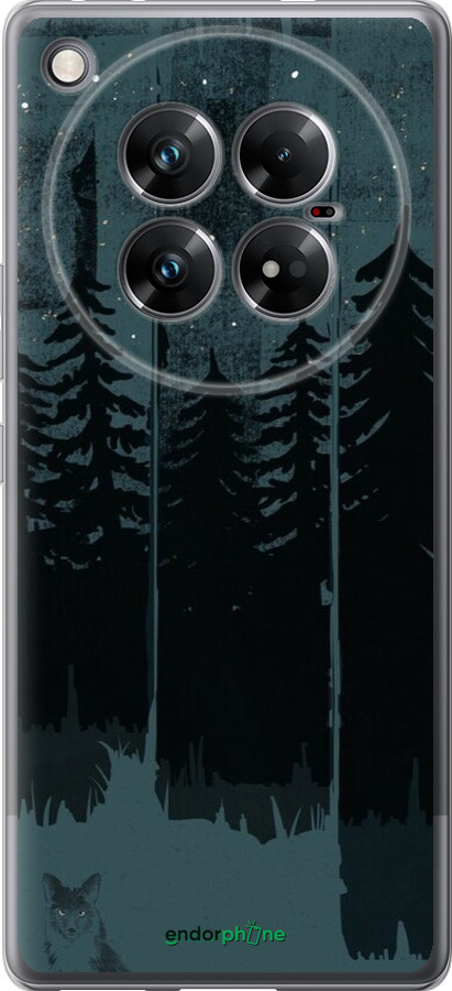 Силиконовый чехол Лиса и ночной лес для Infinix Zero 40 5G - 6481u-3822 изображение 