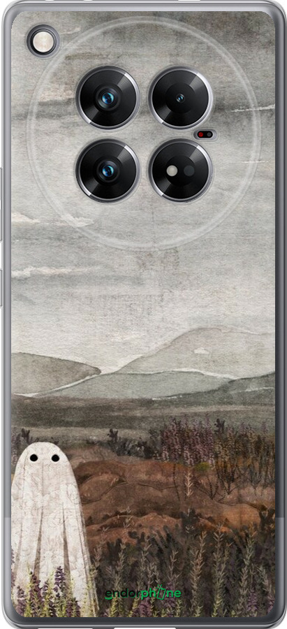 Силиконовый чехол Одинокий призрак на фоне гор для Infinix Zero 40 5G - 6486u-3822 изображение 