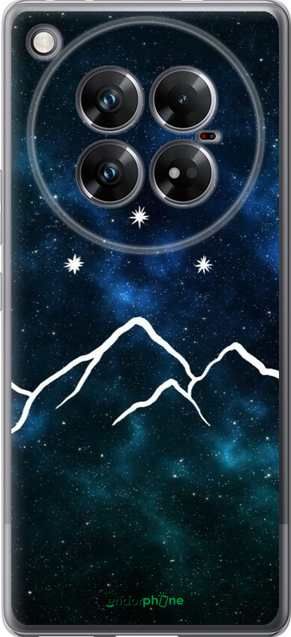 Силіконовий чехол Гори та зірки намальовані на тлі галактики для Infinix Zero 40 5G - 6490u-3822 изображение 