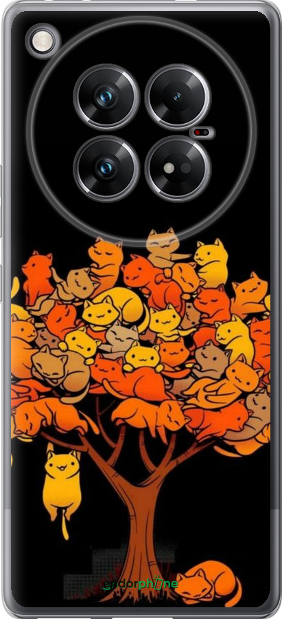 Силиконовый чехол Дерево и котики для Infinix Zero 40 5G - 6516u-3822 изображение 