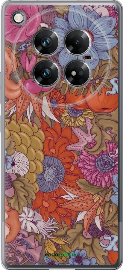 Силіконовий чехол Абстрактні  квіти для Infinix Zero 40 5G - 6526u-3822 изображение 