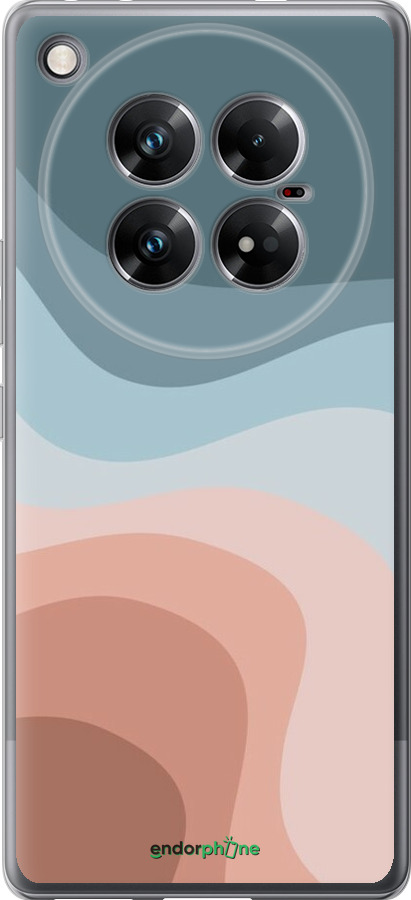 Силиконовый чехол С синими и розовыми волнами в стиле ретро для Infinix Zero 40 5G - 6532u-3822 изображение 