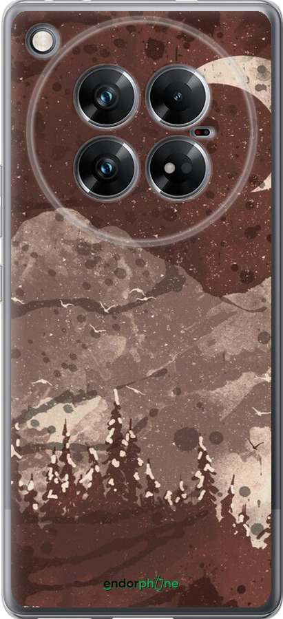 Силиконовый чехол С изображением лунного пейзажа в ночном лесу для Infinix Zero 40 5G - 6546u-3822 изображение 