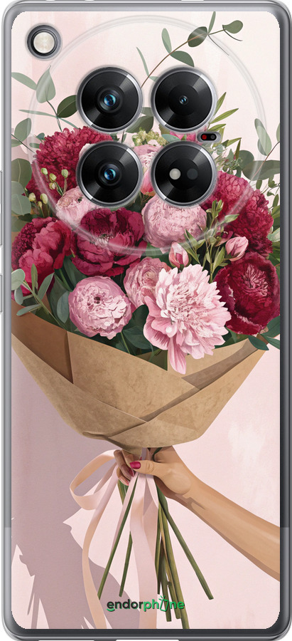 Силиконовый чехол Пионы 1 для Infinix Zero 40 5G - 6705u-3822 изображение 