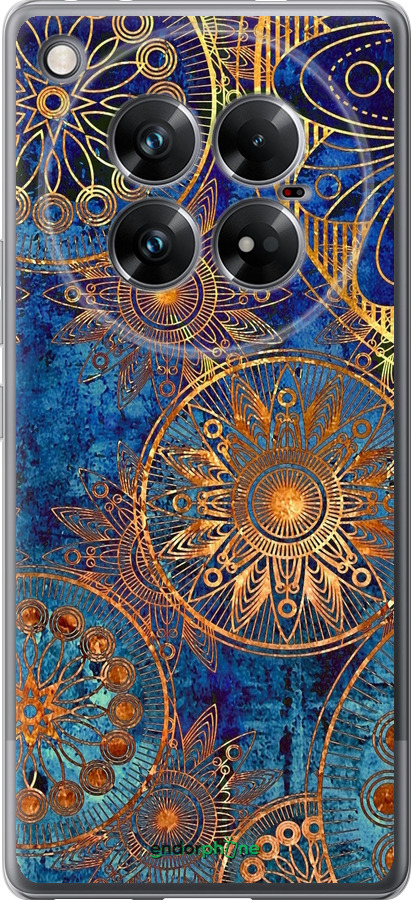 Силіконовий чехол Золотий візерунок для Infinix Zero 40 5G - 678u-3822 изображение 