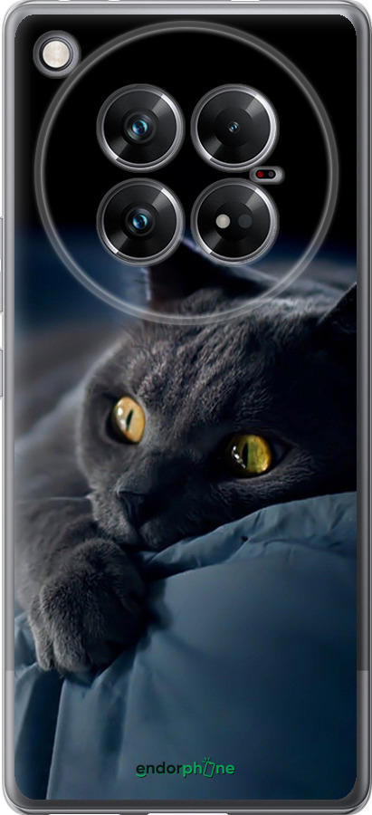 Силиконовый чехол Дымчатый кот для Infinix Zero 40 5G - 825u-3822 изображение 