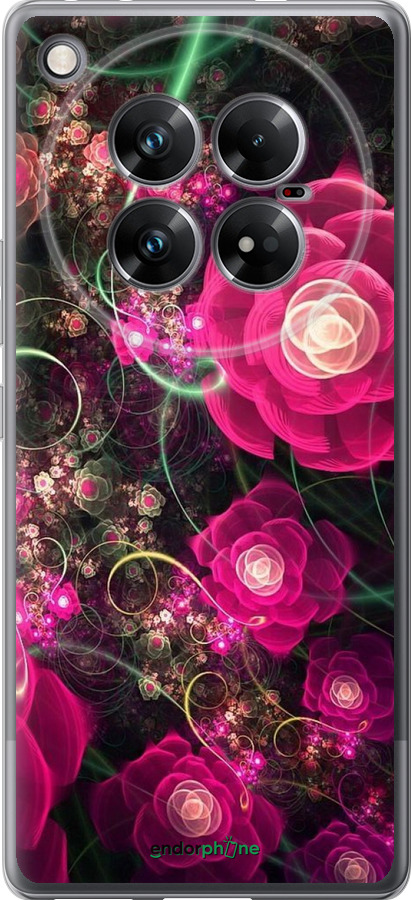 Силиконовый чехол Абстрактные цветы 3 для Infinix Zero 40 5G - 850u-3822 изображение 