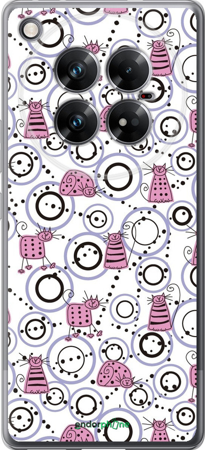 Силіконовий чехол Кумедні коти для Infinix Zero 40 5G - 907u-3822 изображение 